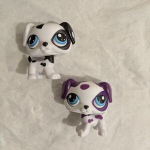 Littlest Pet Shop Dog Figures with Blue Eyes
